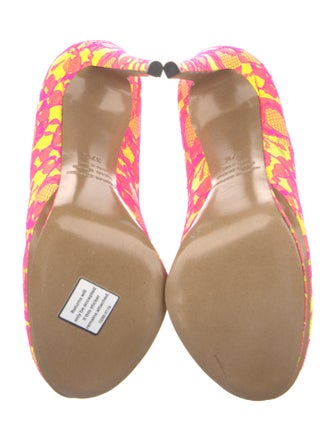 Nicholas Kirkwood Lace Printed Pumps