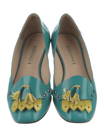 Nicholas Kirkwood Leather Flats