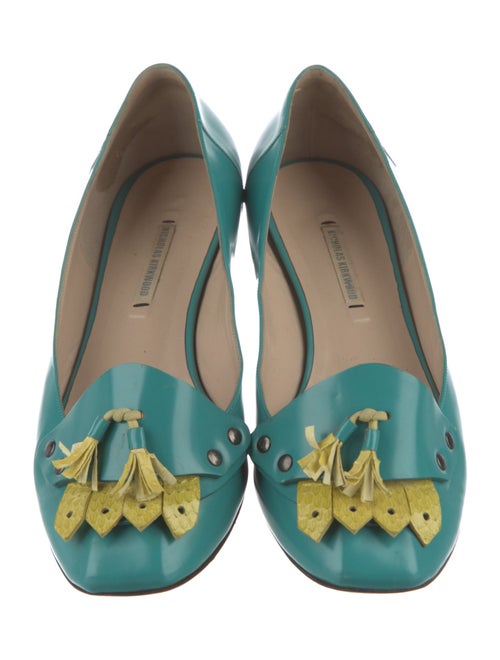 Nicholas Kirkwood Leather Flats
