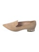 Nicholas Kirkwood Faux Pearl Accents Suede Flats
