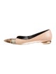 Nicholas Kirkwood Leather Animal Print Ballet Flats