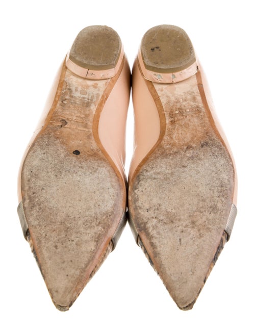 Nicholas Kirkwood Leather Animal Print Ballet Flats