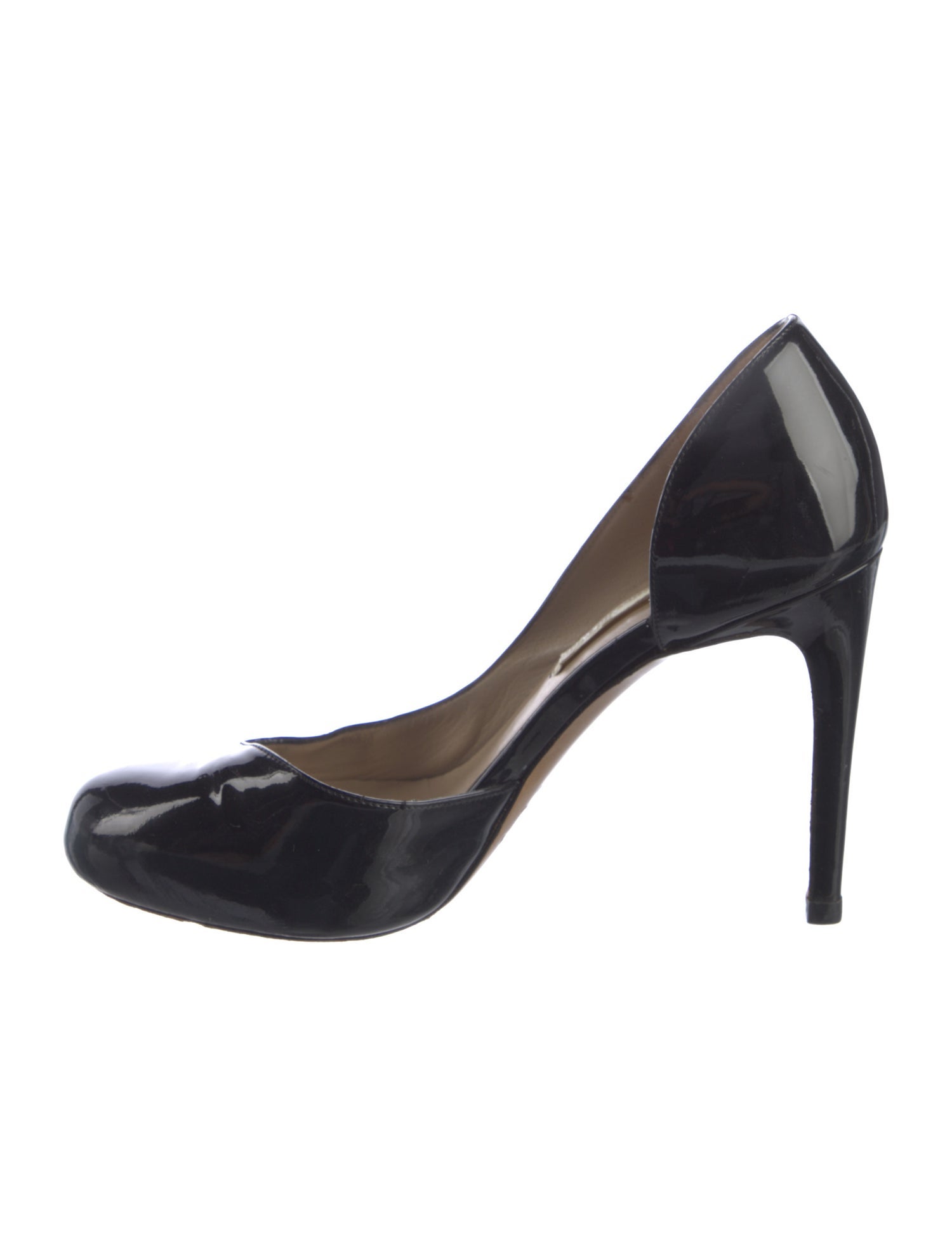 Nicholas Kirkwood Patent Leather Glitter Accents D'Orsay Pumps