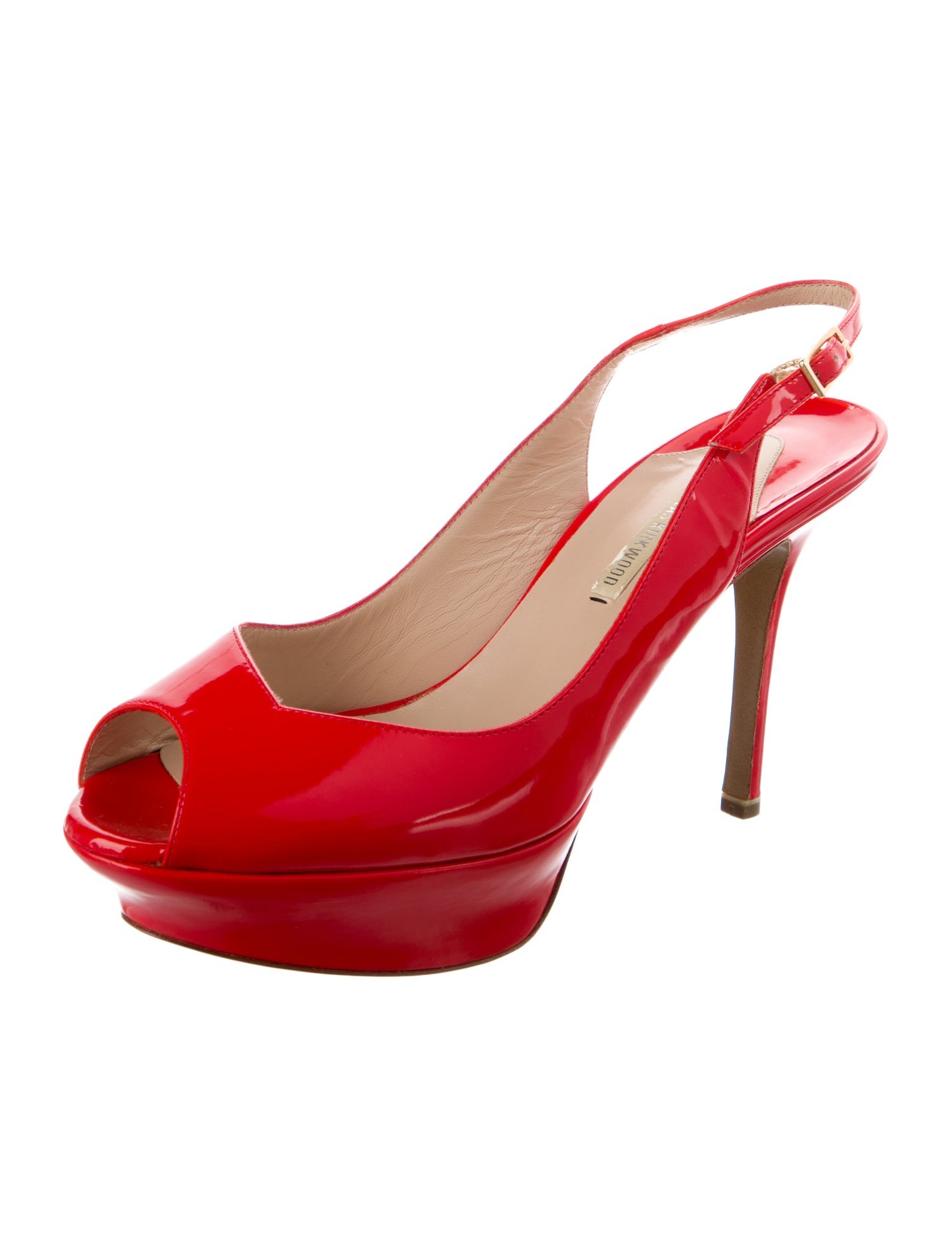 Nicholas Kirkwood Patent Leather Slingback Sandals