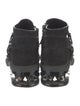 Nicholas Kirkwood Suede Studded Accents Moto Boots
