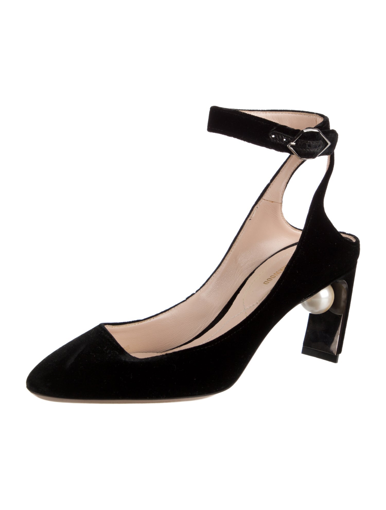 Nicholas Kirkwood Velvet Beaded Accents Pumps