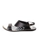 Nicholas Kirkwood Leather Printed Slingback Sandals
