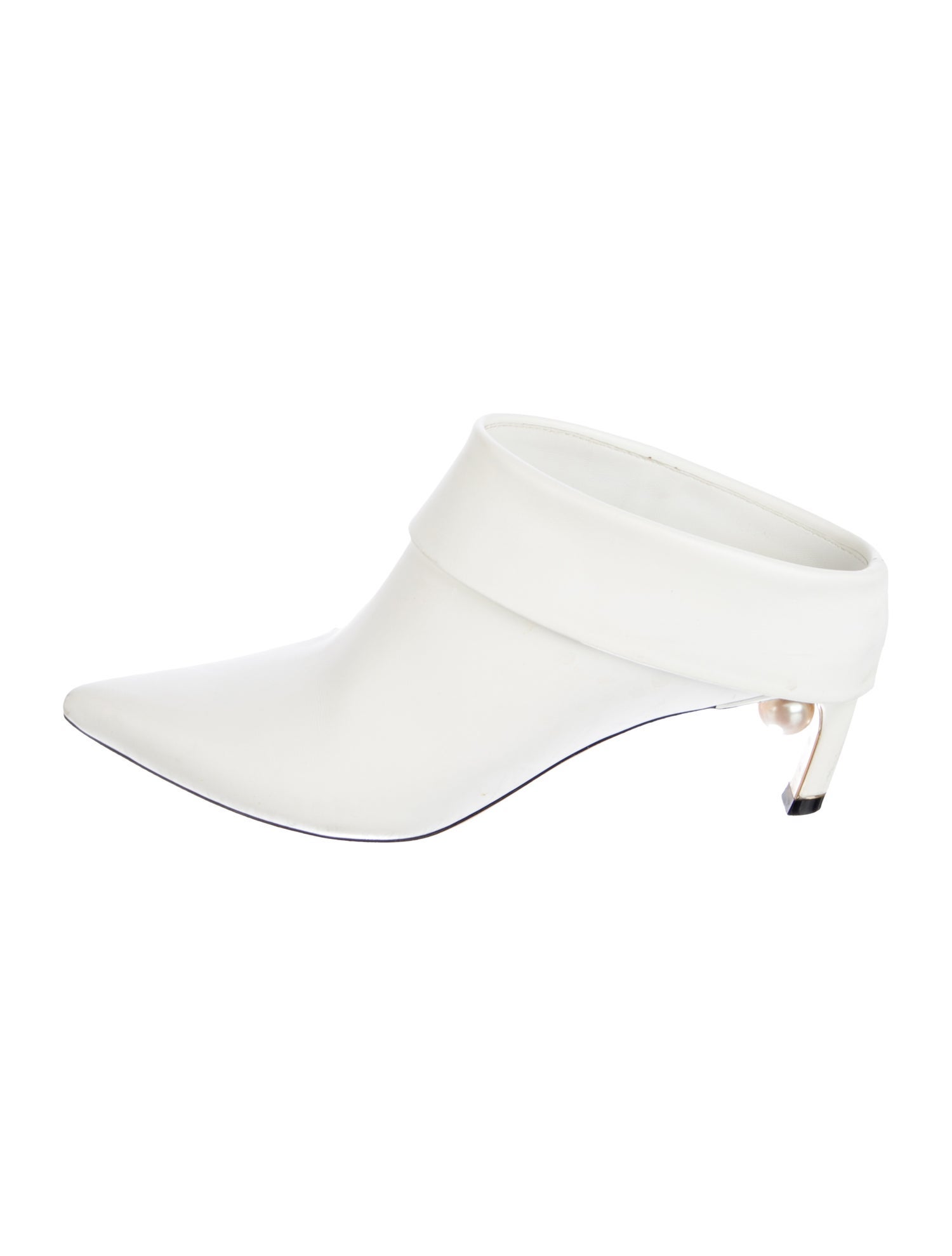 Nicholas Kirkwood Faux Pearl Accents Leather Mules