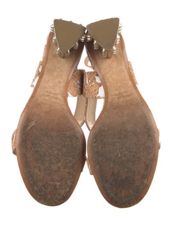 Nicholas Kirkwood Animal Print Studded Accents Sandals