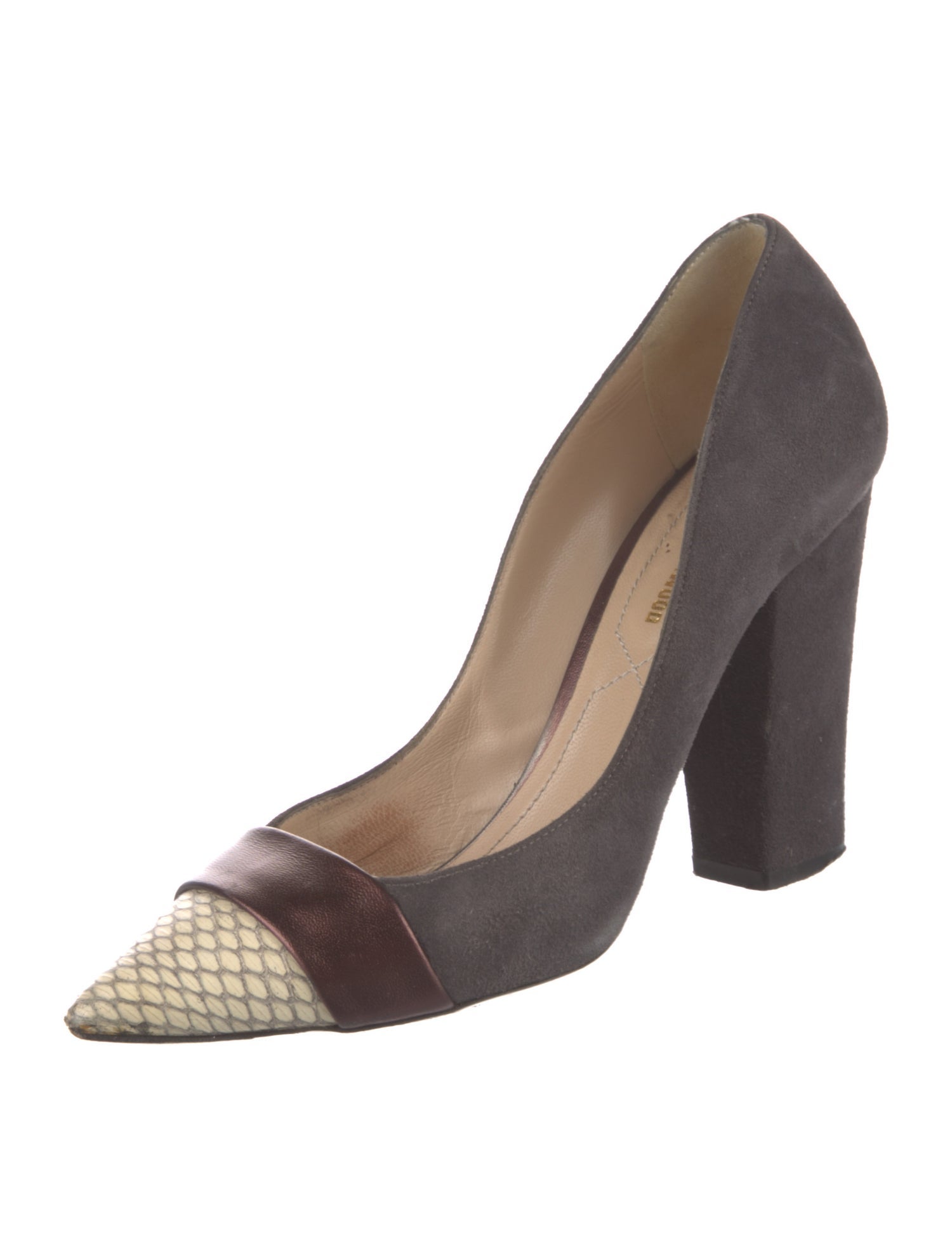 Nicholas Kirkwood Suede Printed Pumps