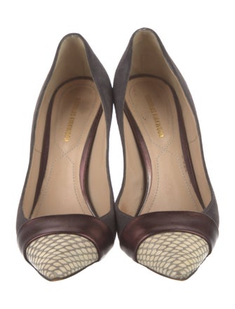 Nicholas Kirkwood Suede Printed Pumps
