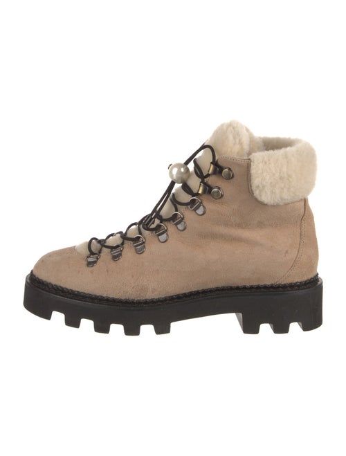 Nicholas Kirkwood Suede Printed Hiking Boots