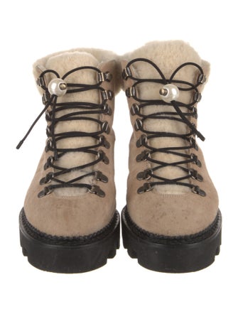Nicholas Kirkwood Suede Printed Hiking Boots