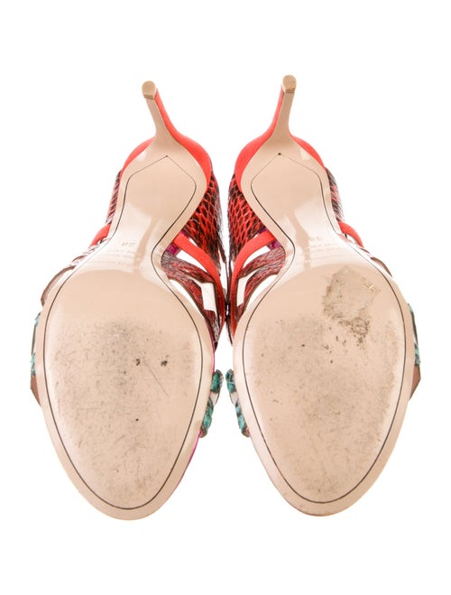 Nicholas Kirkwood Leather Printed Slides