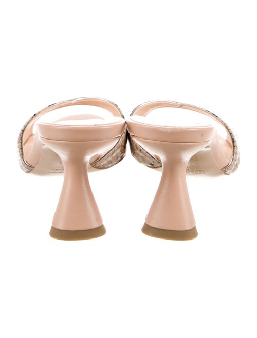 Nicholas Kirkwood Embossed Leather Animal Print Slides