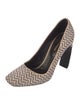 Nicholas Kirkwood Leather Houndstooth Print Pumps