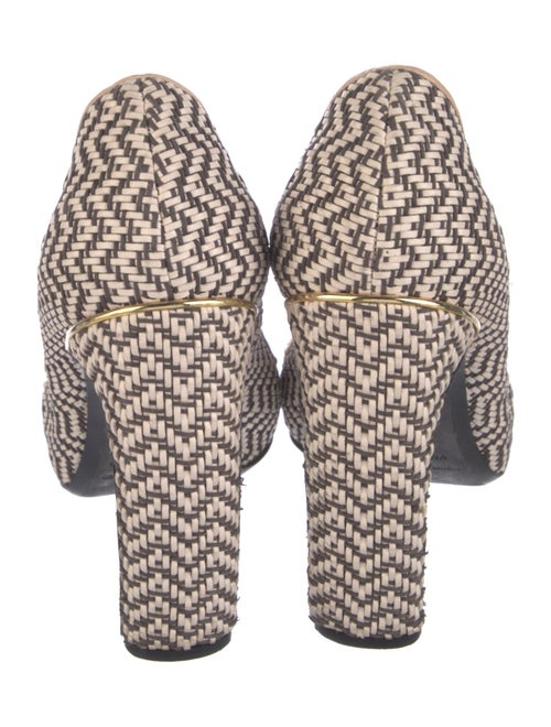 Nicholas Kirkwood Leather Houndstooth Print Pumps