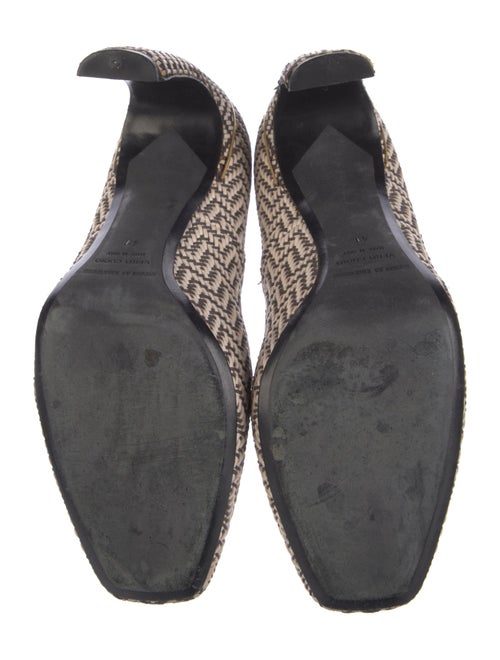 Nicholas Kirkwood Leather Houndstooth Print Pumps