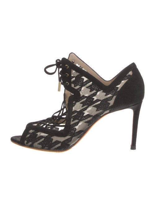 Nicholas Kirkwood Mesh Houndstooth Print Pumps