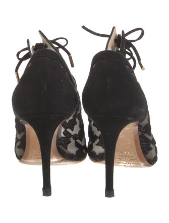 Nicholas Kirkwood Mesh Houndstooth Print Pumps