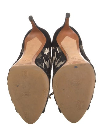 Nicholas Kirkwood Mesh Houndstooth Print Pumps