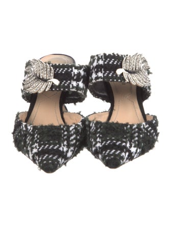 Nicholas Kirkwood Tweed Animal Print Slides
