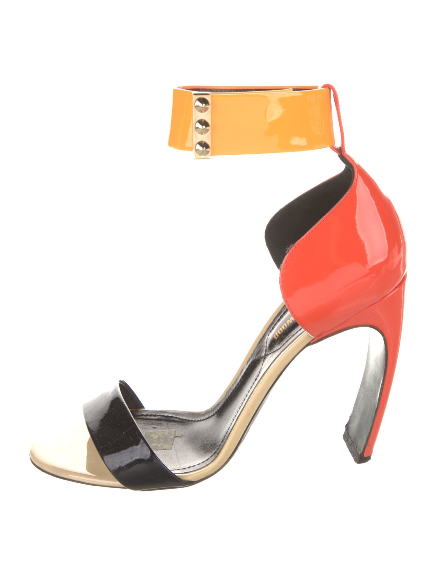 Nicholas Kirkwood Patent Leather Printed Sandals