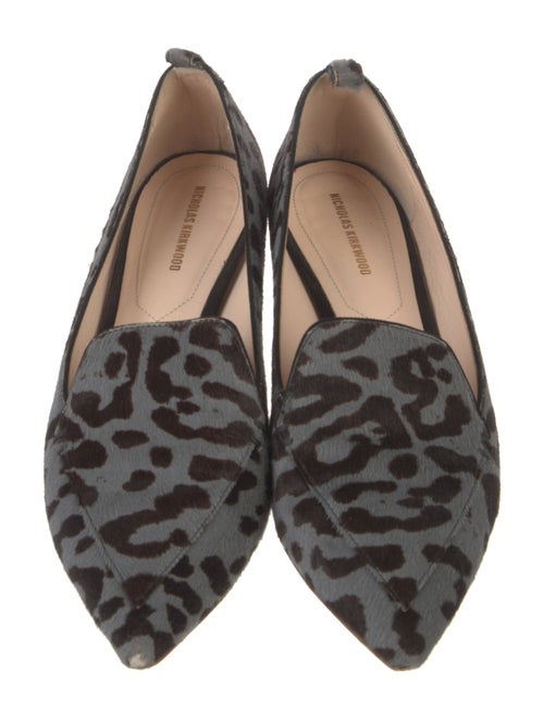 Nicholas Kirkwood Ponyhair Animal Print Loafers