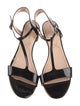 Nicholas Kirkwood Faux Pearl Accents Leather T-Strap Sandals