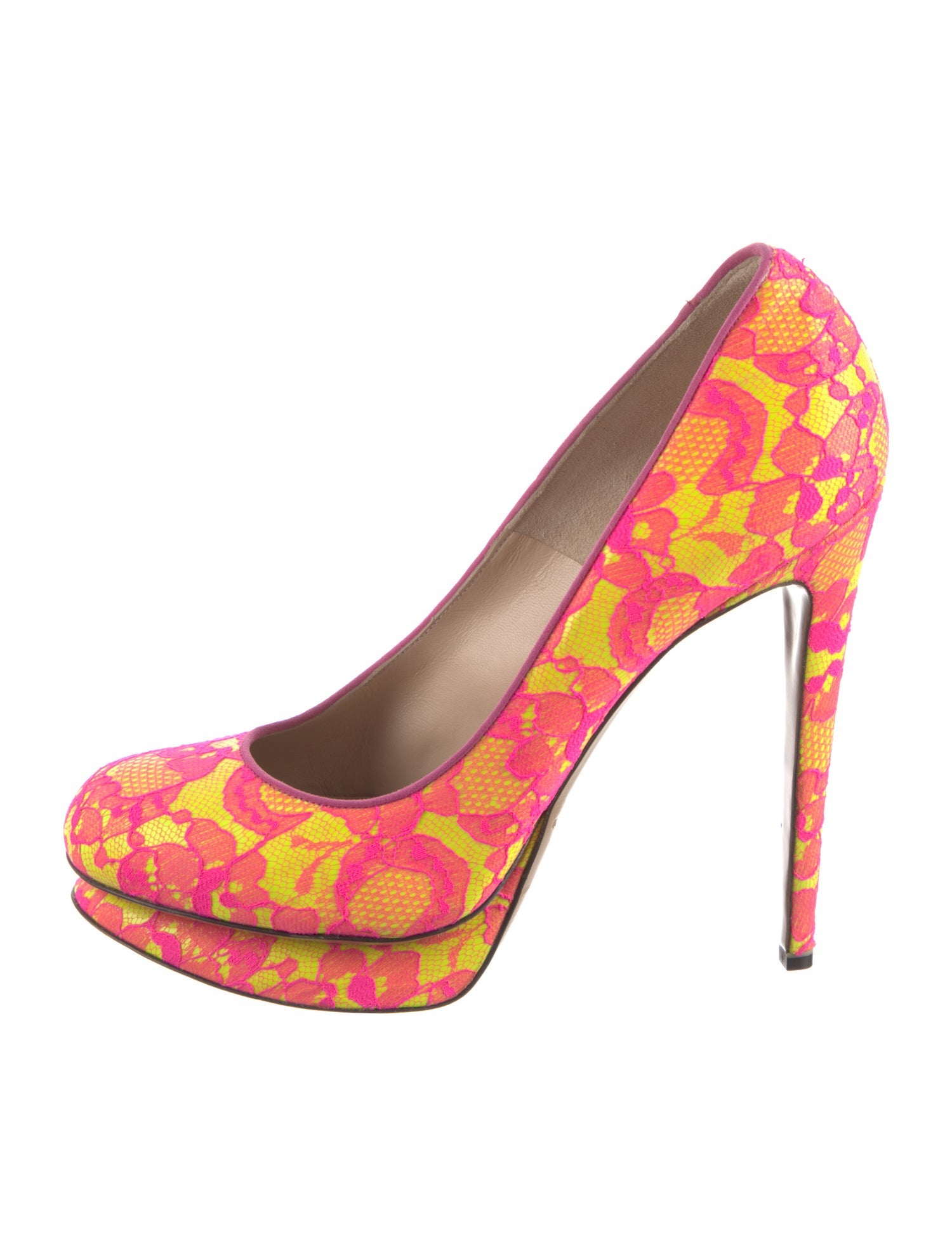 Nicholas Kirkwood Lace Printed Pumps