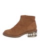 Nicholas Kirkwood Faux Pearl Accents Suede Boots