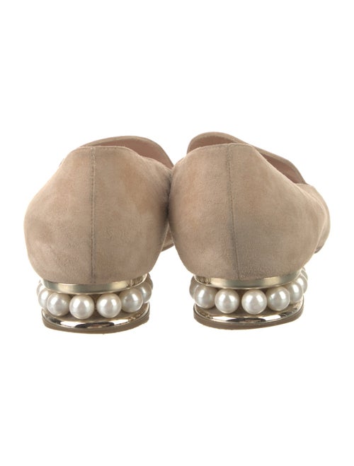 Nicholas Kirkwood Faux Pearl Accents Suede Pumps