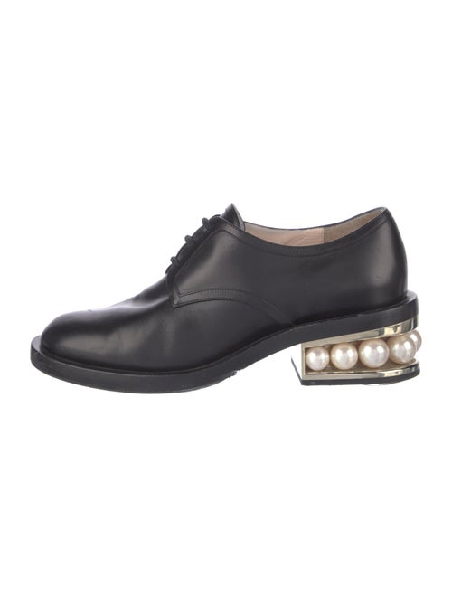 Nicholas Kirkwood Faux Pearl Accents Leather Oxfords