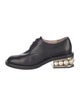 Nicholas Kirkwood Faux Pearl Accents Leather Oxfords