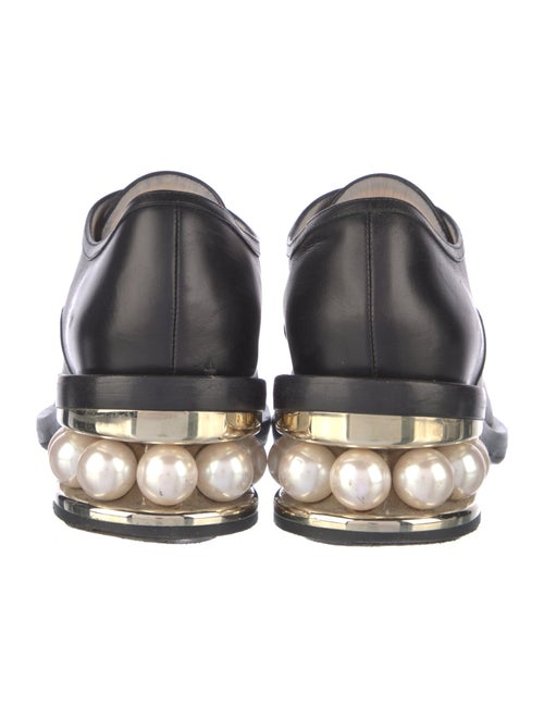 Nicholas Kirkwood Faux Pearl Accents Leather Oxfords