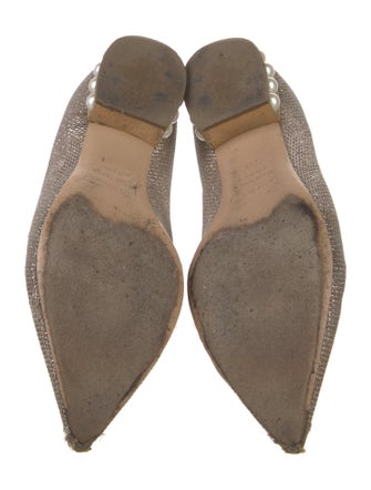 Nicholas Kirkwood Faux Pearl Accents Glitter Loafers