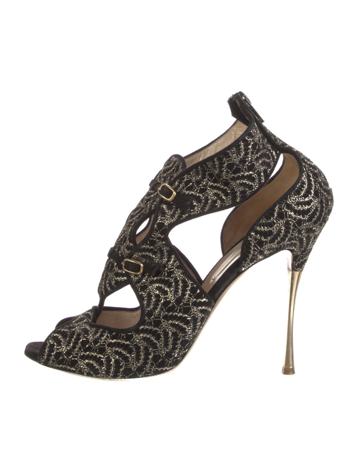 Nicholas Kirkwood Suede Printed Pumps