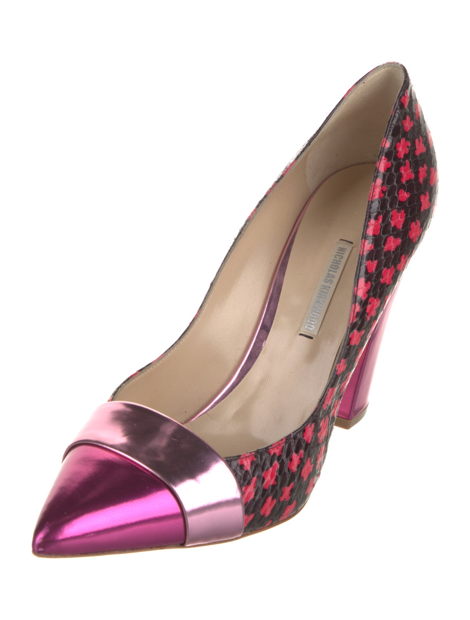 Nicholas Kirkwood Snakeskin Printed Pumps