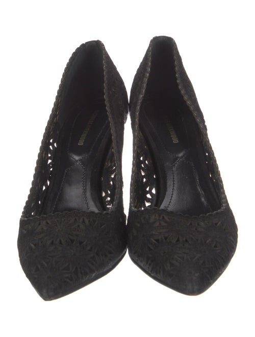 Nicholas Kirkwood Suede Lasercut Accents Pumps