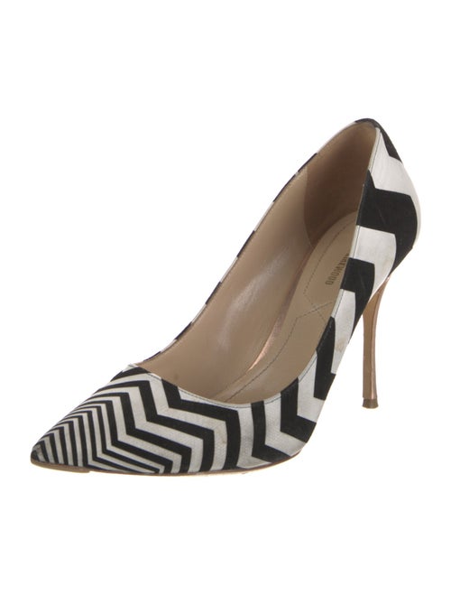 Nicholas Kirkwood Suede Striped Pumps