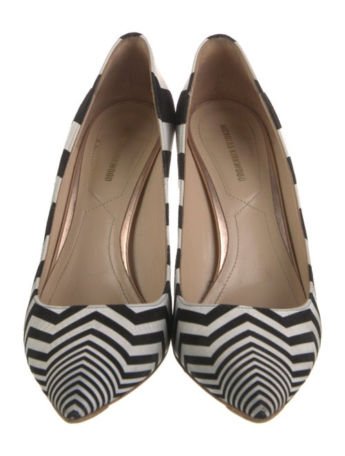 Nicholas Kirkwood Suede Striped Pumps