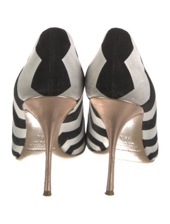 Nicholas Kirkwood Suede Striped Pumps
