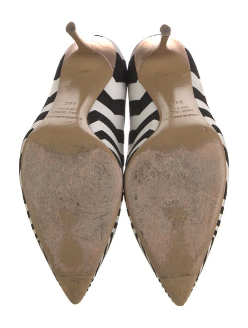 Nicholas Kirkwood Suede Striped Pumps