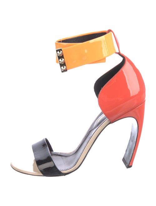 Nicholas Kirkwood Patent Leather Printed Sandals