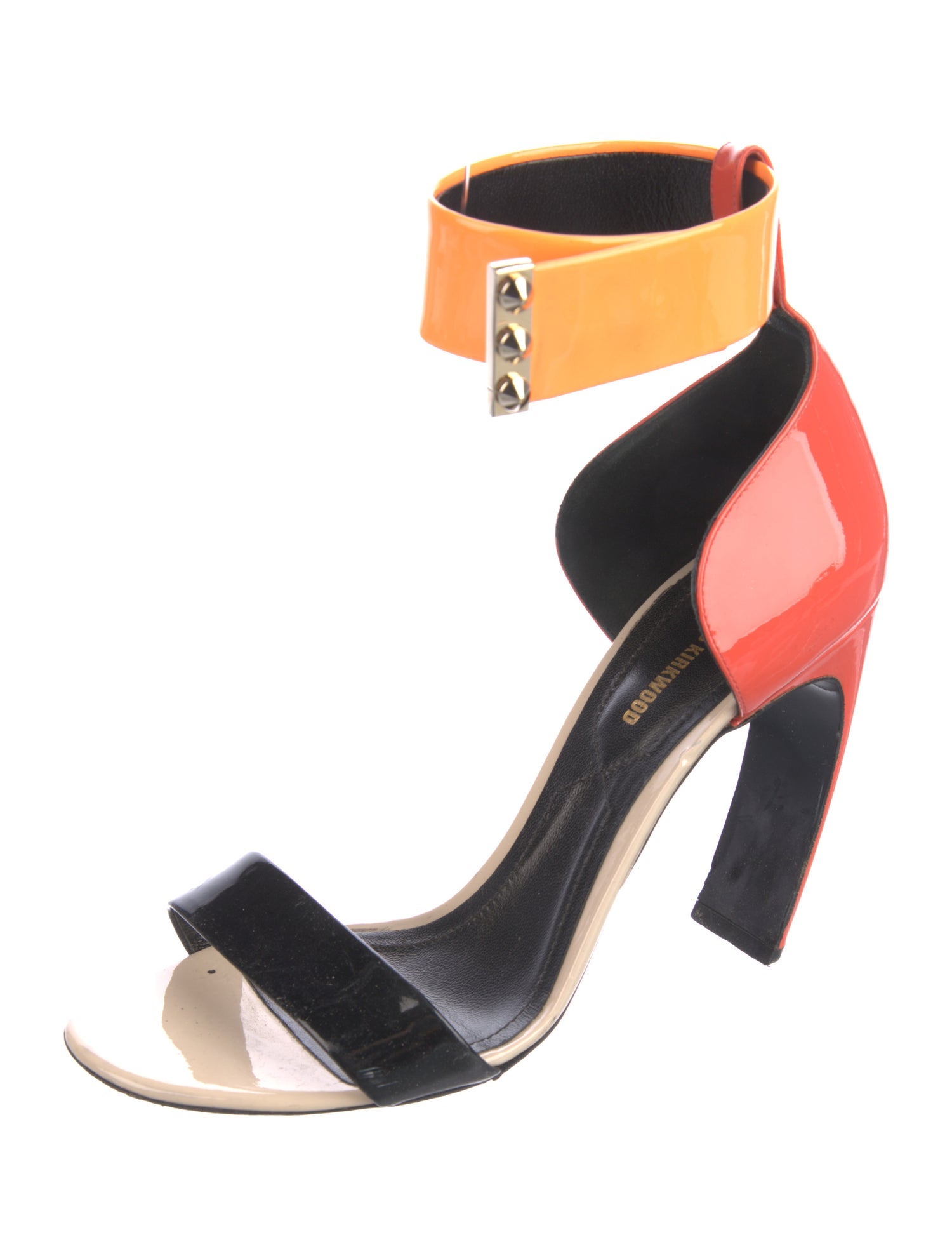 Nicholas Kirkwood Patent Leather Printed Sandals