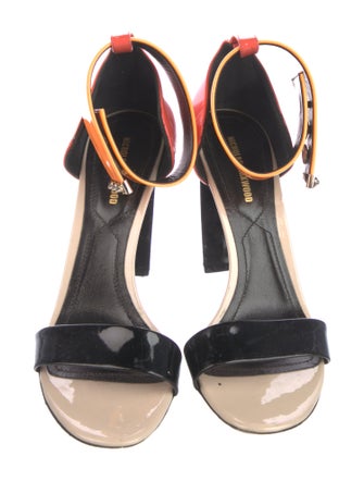 Nicholas Kirkwood Patent Leather Printed Sandals