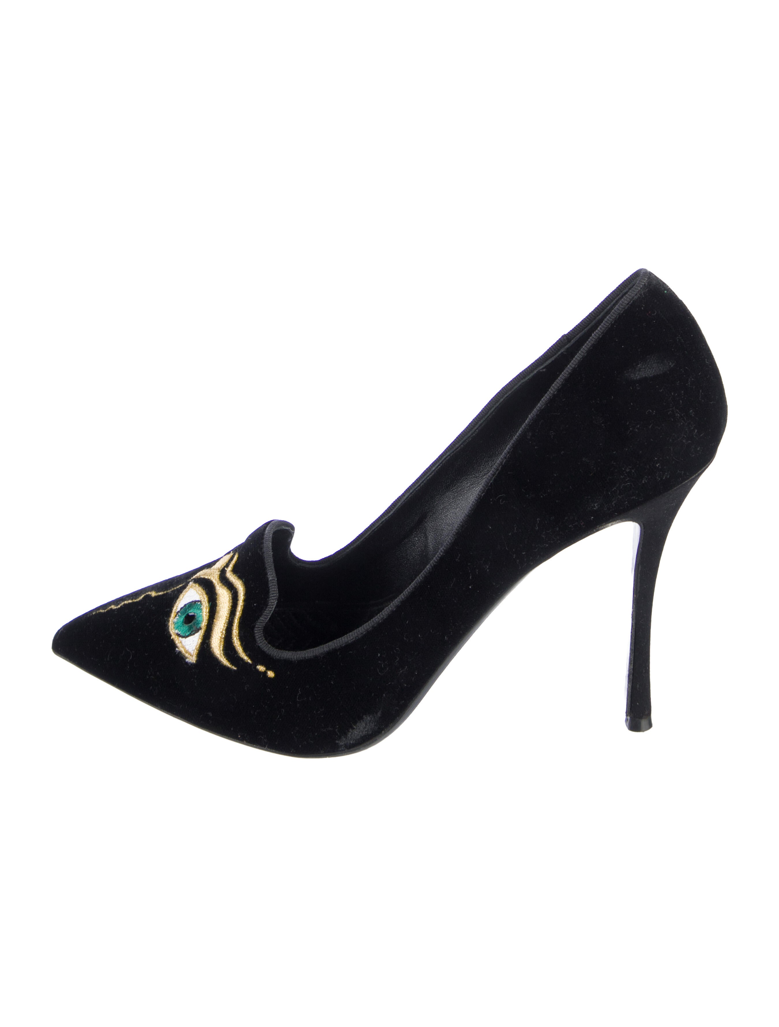 Nicholas Kirkwood Faux Pearl Accents Suede Pumps