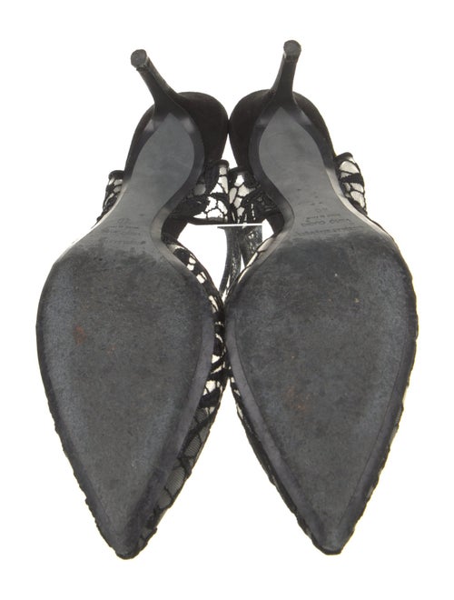 Nicholas Kirkwood Mesh Floral Print Slingback Pumps