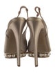 Nicholas Kirkwood Satin Beaded Accents Slingback Sandals
