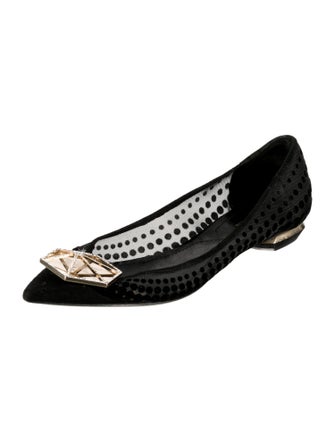 Nicholas Kirkwood Mesh Mesh Accents Flats